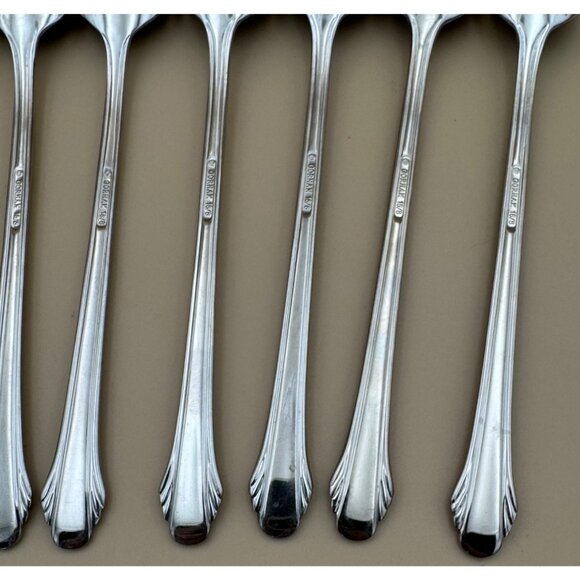 Set of 8 Gorham CALAIS 18/8 Stainless Steel Glossy Iced Tea Spoons - Picture 6 of 10